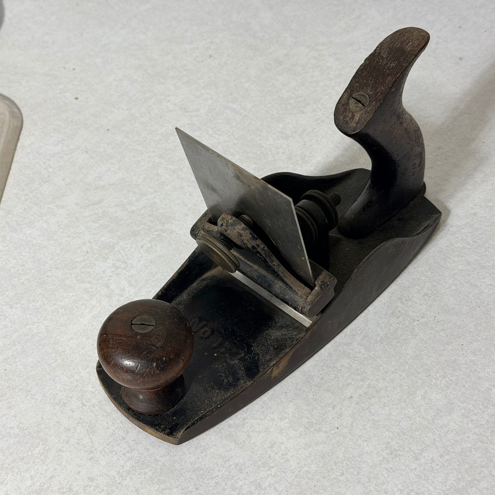 Vintage Stanley No 112 Scraping Plane with Alloy Steel Scraper No OHS Blade USA